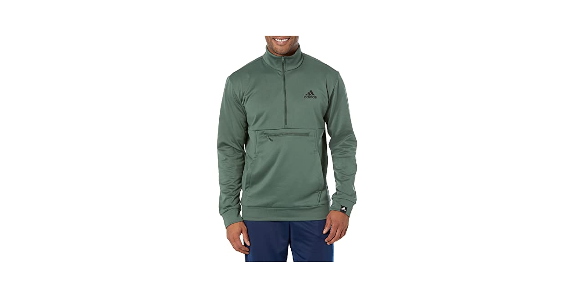 Amazon.com: adidas Men's Game and Go 1/4 Zip, Black/White